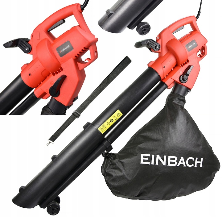 DMUCHAWA DO LIŚCI ODKURZACZ ELEKTRYCZNA OGRODOWA WOREK ROZDRABNIACZ