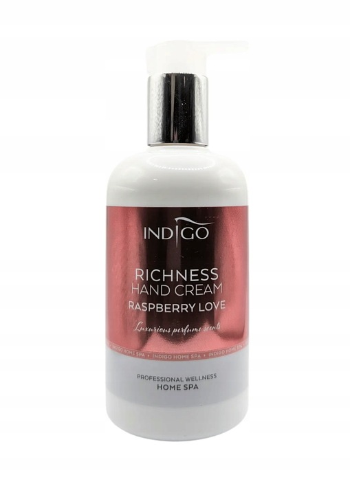 KREM DO RĄK INDIGO RASPBERRY LOVE ZAPACHOWY NAWILŻAJĄCY PIELĘGNUJĄCY