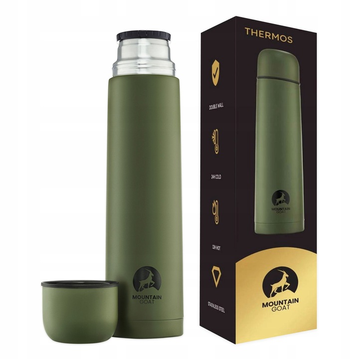 POJEMNY SZCZELNY TERMOS MOUNTAIN GOAT DUŻY 1L