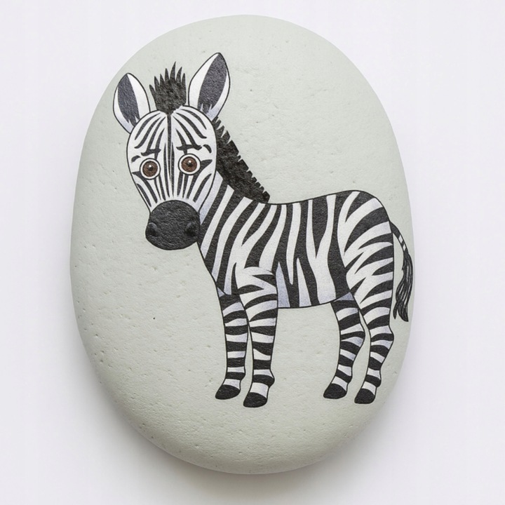 KAMIENIE DO MALOWANIA BIAŁE OWALNE 5-8CM ZESTAW 10SZT ROZWIJANIE