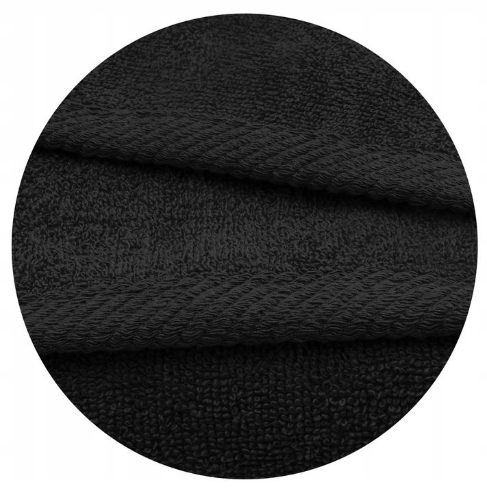 RĘCZNIK KĄPIELOWY bawełniany GRUBY ręcznik HOTELOWY SPA CZARNY 70x140