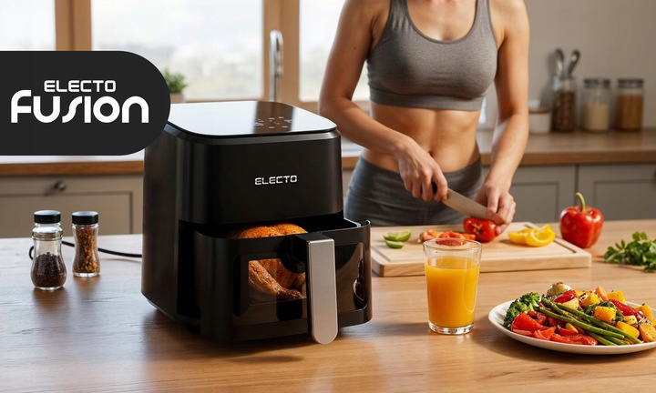 FRYTKOWNICA BEZTŁUSZCZOWA 4,5L AIR FRYER 1500W FRYTOWNICA PANEL 8