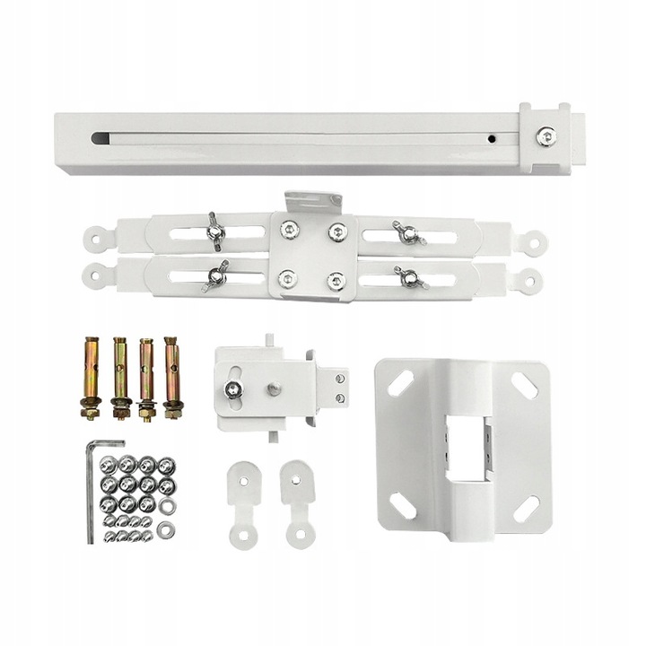 UCHWYT WIESZAK DO PROJEKTORA SUFITOWY ŚCIENNY 3w1 BIAŁY