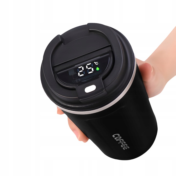 Kubek Termiczny Termos 510ml Wyświetlacz Ekran LCD SMART na Kawę Herbatę XL