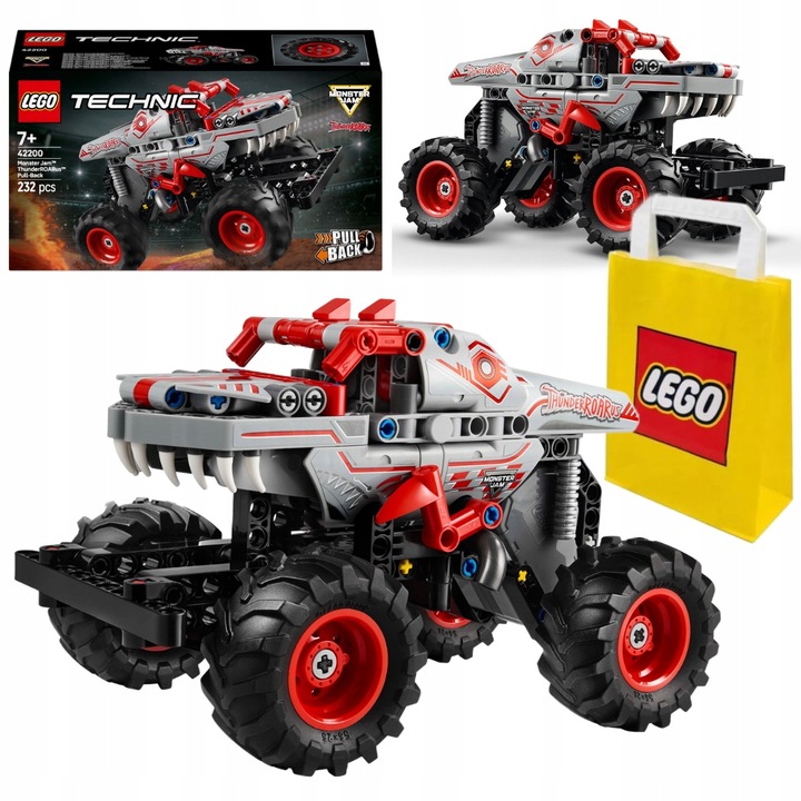 Klocki LEGO Technic Samochód Monster Jam ThunderROARus napęd pull-back Auto