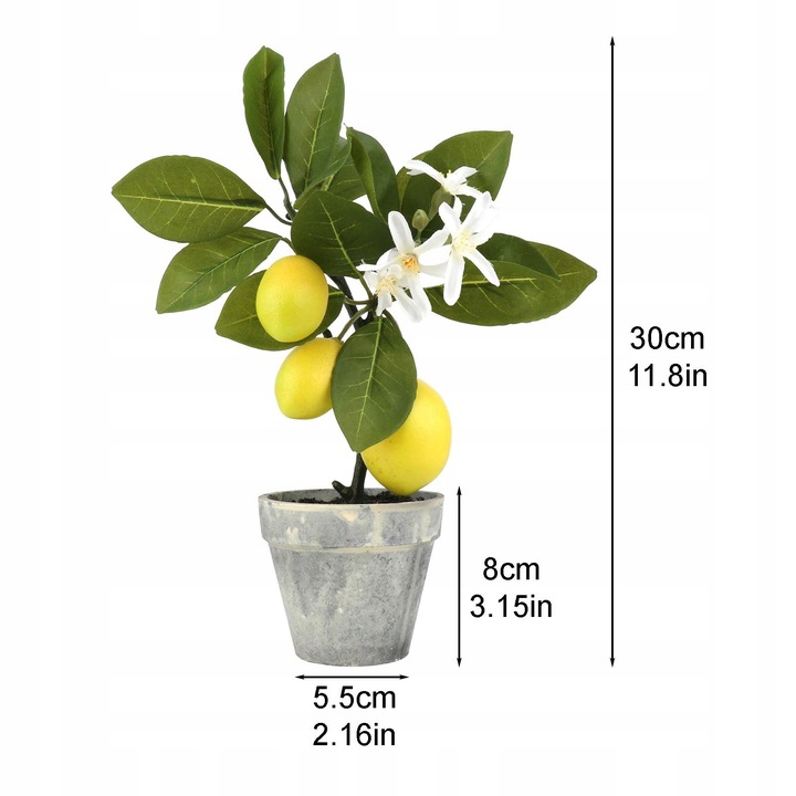 Sztuczne drzewko bonsai cytrynowe do dekoracji wnętrz i imprez
