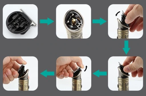 TRYMER DO WŁOSÓW GOLARKA DO BRODY ZESTAW 6W1