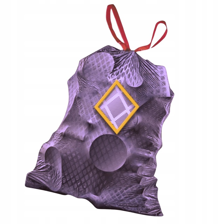 6X WORKI NA ŚMIECI Z TAŚMĄ 60L 6X8 SZT LAWENDOWE MAGNUM FLEX JAN