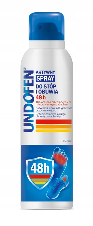 UNDOFEN Spray do Stóp i Obuwia 48H Przeciw Poceniu i Neutralizacji Zapachu
