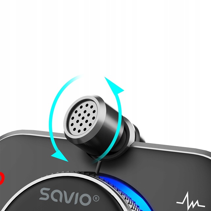 Transmiter FM Bluetooth Ładowarka USB QC SAVIO TR-14 Zestaw