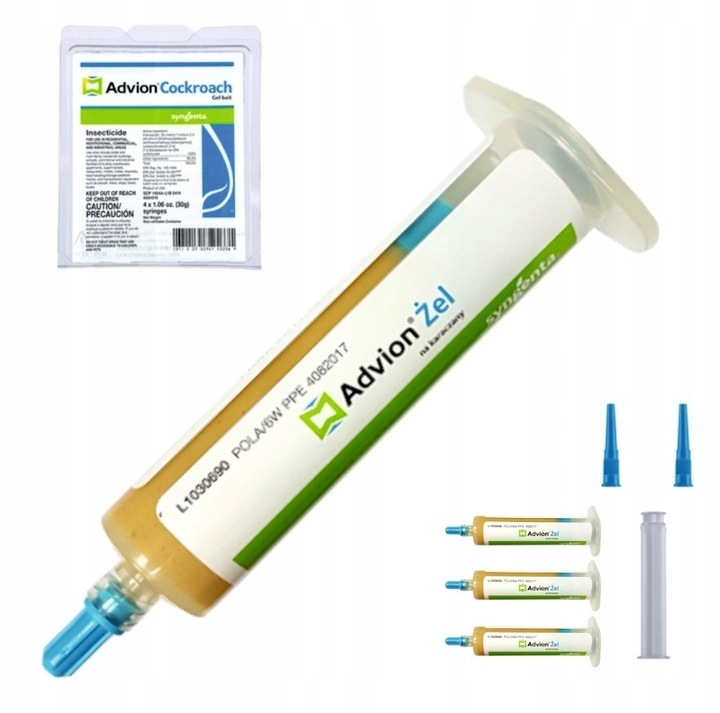 żel ADVION na KARALUCHY RYBIKI PRUSAKI SREBRZYKI preparat + TŁOCZEK