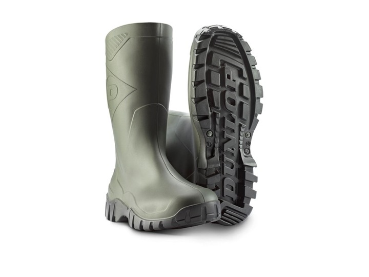 Kalosze Dunlop Dee zielono - czarne rozmiar 44 ogród grzyby las