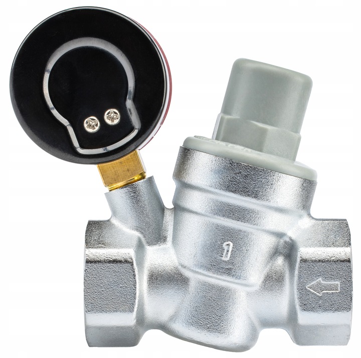REDUKTOR CIŚNIENIA WODY Z MANOMETREM 1'' DN25 REGULATOR 1,5-6,5 BAR DAMIX