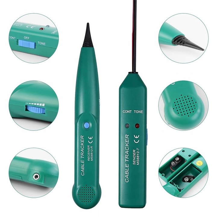 Szukacz Par Przewodów Kabli Sonda Tester MASTECH MS6812R