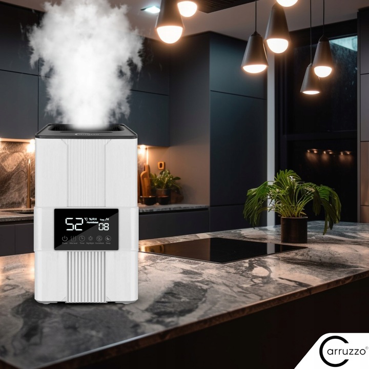 Nawilżacz powietrza AUTOMATYCZNY AROMATERAPIA 5w1 LCD +3 OLEJKI FILTR PILOT