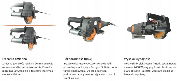 Deltafox elektryczna bruzdownica DP-EWC-2415