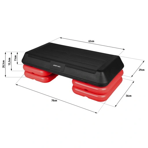 Step do Ćwiczeń Aerobiku Fitness 3 Stopnie Solidny