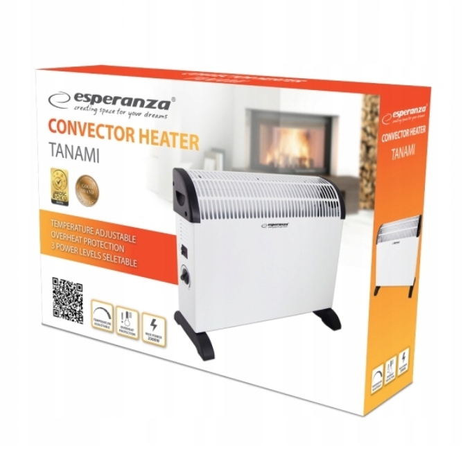 GRZEJNIK KONWEKTOROWY KONWEKTOR ELEKTRYCZNY TERMOSTAT 2000W BEZPIECZNY