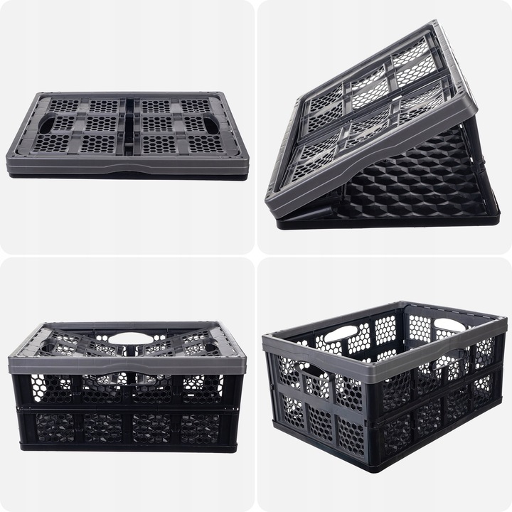 SKRZYNKA SKŁADANA DO BAGAŻNIKA KOSZ ZAKUPY POJEMNIK SKŁADANY 32L DUŻY