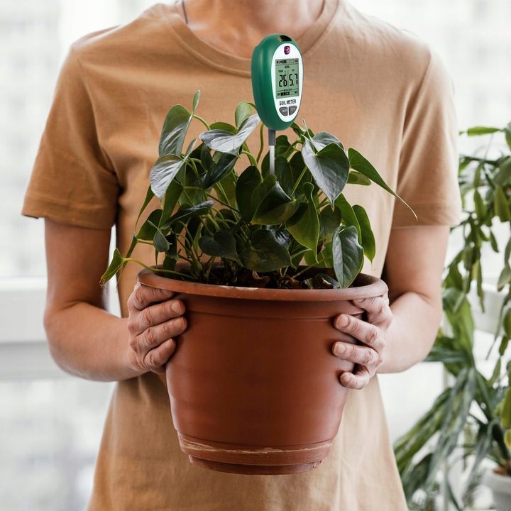 KWASOMIERZ GLEBY Tester podłoża Ph ziemi 4w1 MIERNIK GLEBOWY