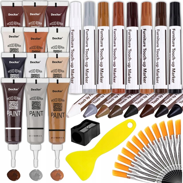 Zestaw DO NAPRAWY PANELI mebli markery WOSK NAPRAWCZY drzwi drewna RYS