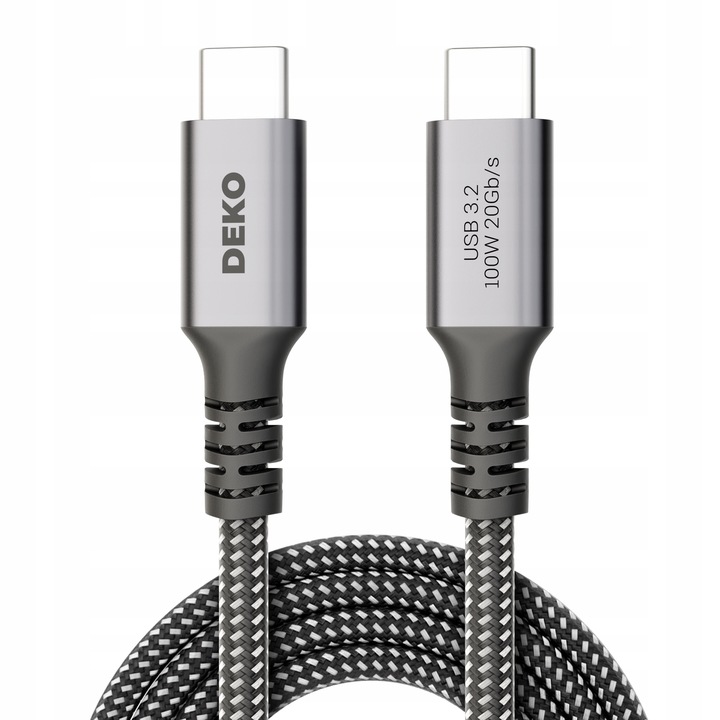 KABEL USB C SZYBKIE ŁADOWANIE 100W USB Typ C 3.2 DO APPLE Thunderbolt 2M