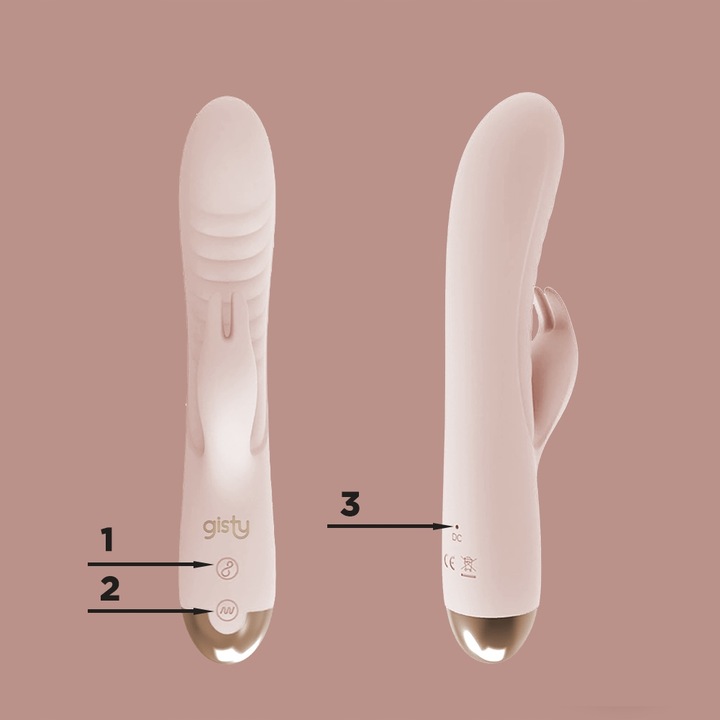 GISTY Wibrator damski króliczek posuwisty masażer do łechtaczki punktu