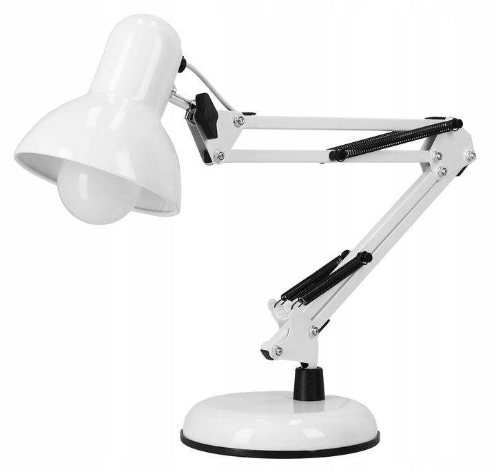 Lampka na Biurko LED Kreślarska Szkolna Regulowana E27 230V Stojąca Klips