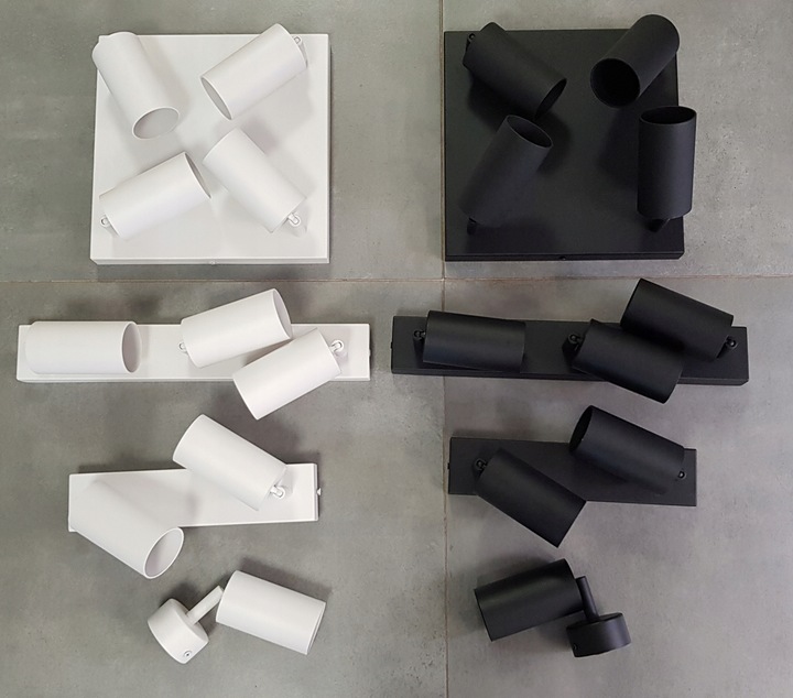 LAMPA sufit KINKIET ŚCIENNY regulowany SPOT 2 GU10