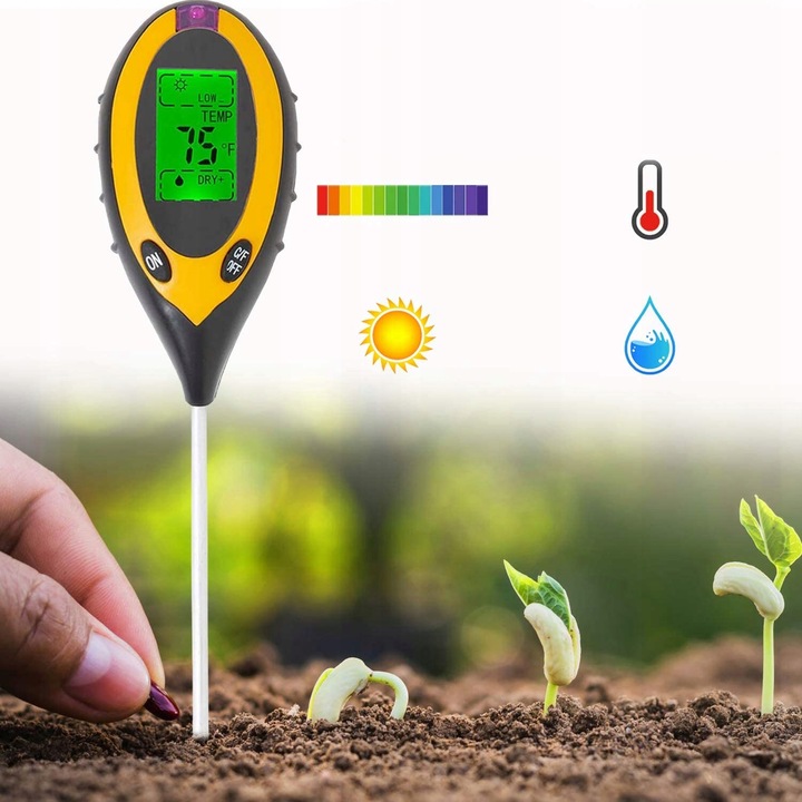 KWASOMIERZ GLEBOWY 4w1 TESTER MIERNIK PH ZIEMII