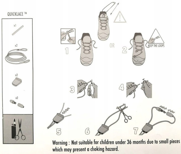 SALOMON zestaw naprawczy QUICKLACE KIT (473797)