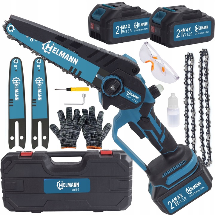 PIŁA ŁAŃCUCHOWA AKUMULATOROWA 8" BEZSZCZOTKOWA PILARKA DO GAŁĘZI