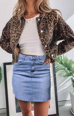 #E1157 BŁĘKITNA JEANS denim MINIÓWA SPÓDNICA M