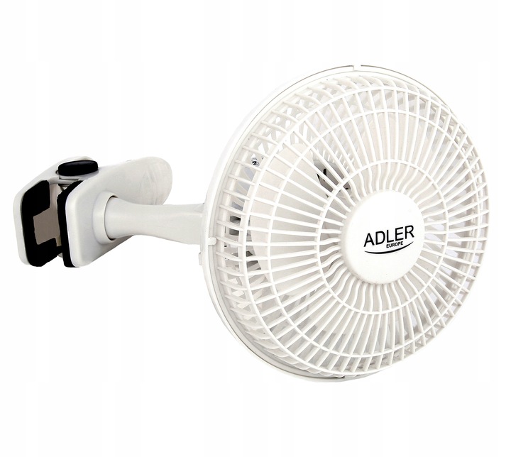 WENTYLATOR WIATRAK BIURKOWY na KLIPS 2 TRYBY MOCNY Z MOCOWANIEM