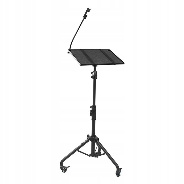 STATYW STOJAK UCHWYT PODSTAWKA do PROJEKTORA LAPTOPA REGULOWANY NA KÓŁKACH