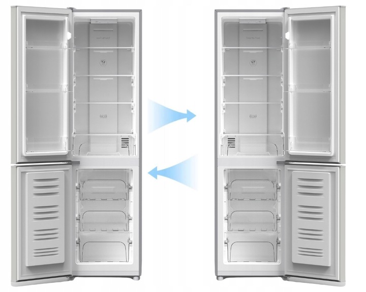 Lodówka No Frost Smith&Brown SFBF-532-SE3 175cm 225L Srebrna