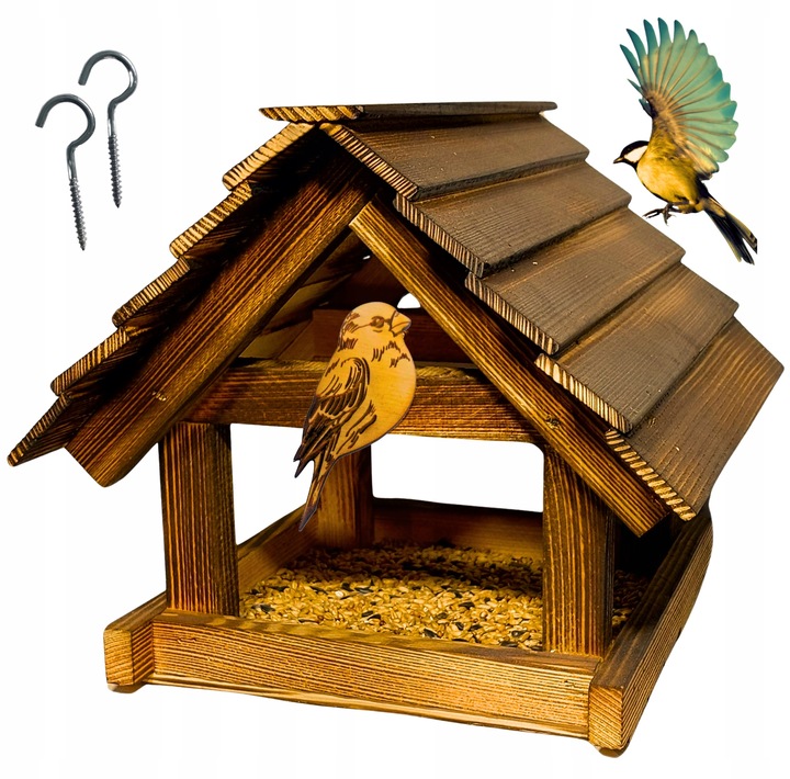 Karmnik Dla Ptaków Duży Na Prezent PREMIUM XXL Budka Ozdoba Ogrodu +