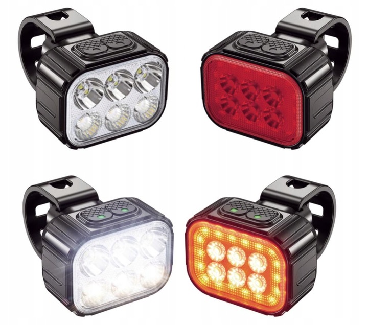 2x lampka rowerowa SPECTER IGO 500lm przód tył NEW