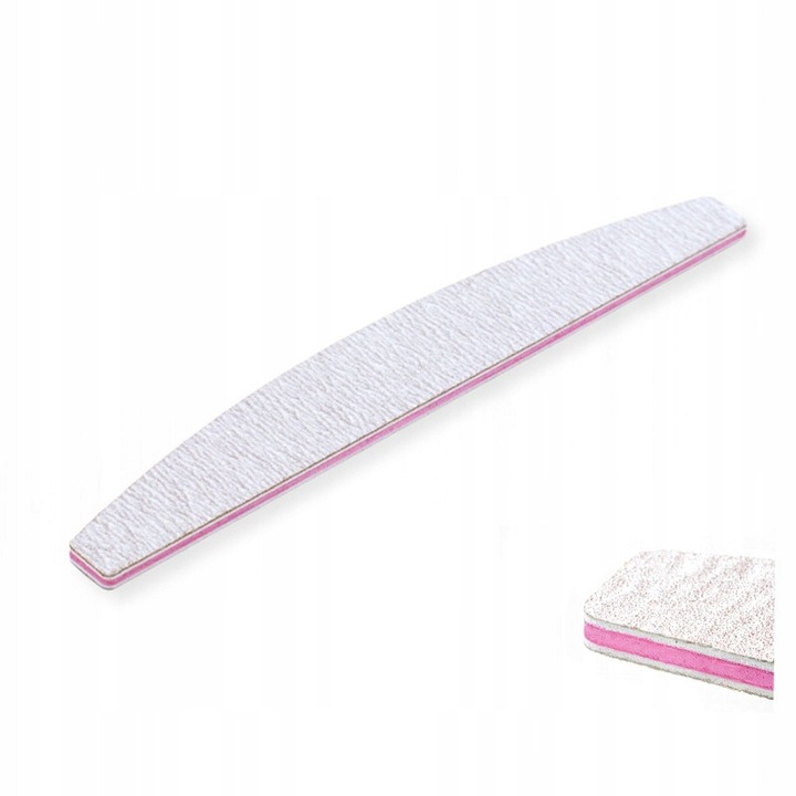 Pilnik do paznokci NAIL4U Łódka Gradacja 180/240 Zestaw 25 sztuk