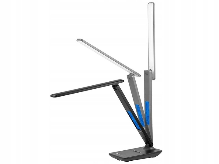 LAMPKA LED BIURKOWA SZKOLNA BIURKO WYŚWIETLACZ LCD ZEGAR DATA