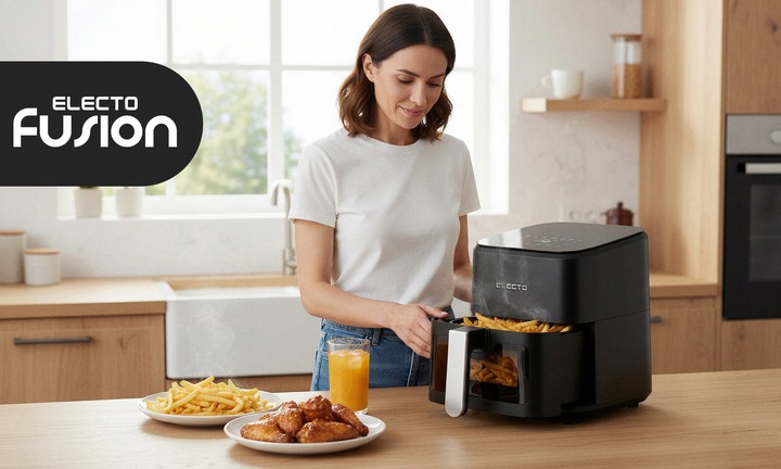 FRYTKOWNICA BEZTŁUSZCZOWA 4,5L AIR FRYER 1500W FRYTOWNICA PANEL 8