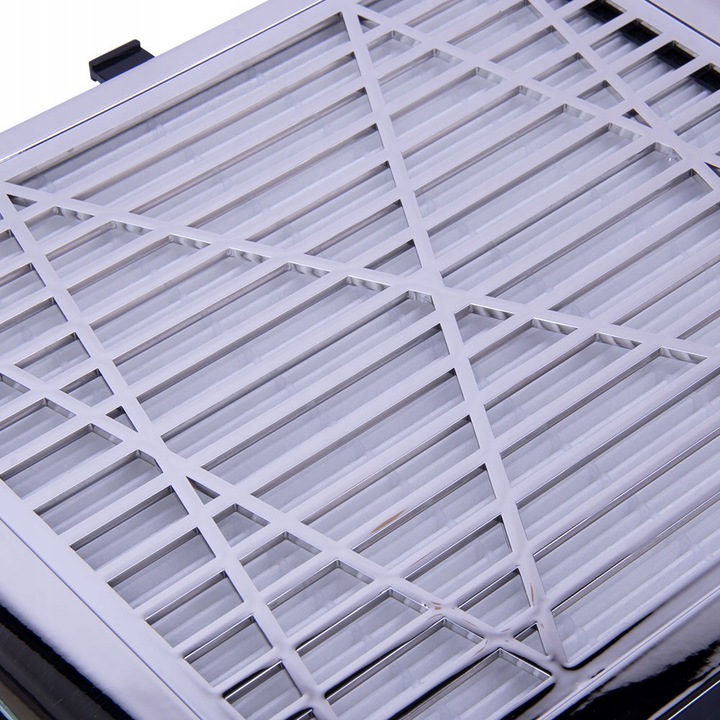 Pochłaniacz Pyłu Do Paznokci MOLLYLAC Kasetowy Filtr Mocny Srebrny 80W