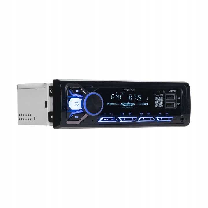 Radio samochodowe Bluetooth Kruger&Matz 1 DIN USB AUX Jack 3,5 mm