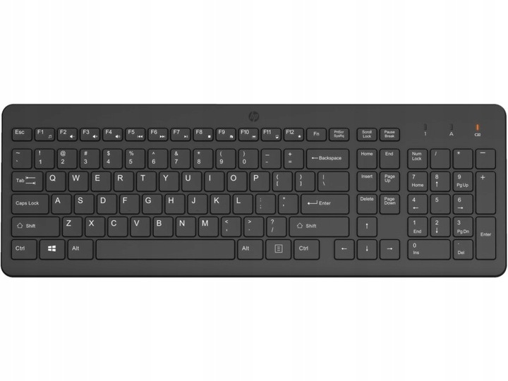 Klawiatura bezprzewodowa HP 220, Bateria 16 msc, cicha praca, USB 2,4 GHz