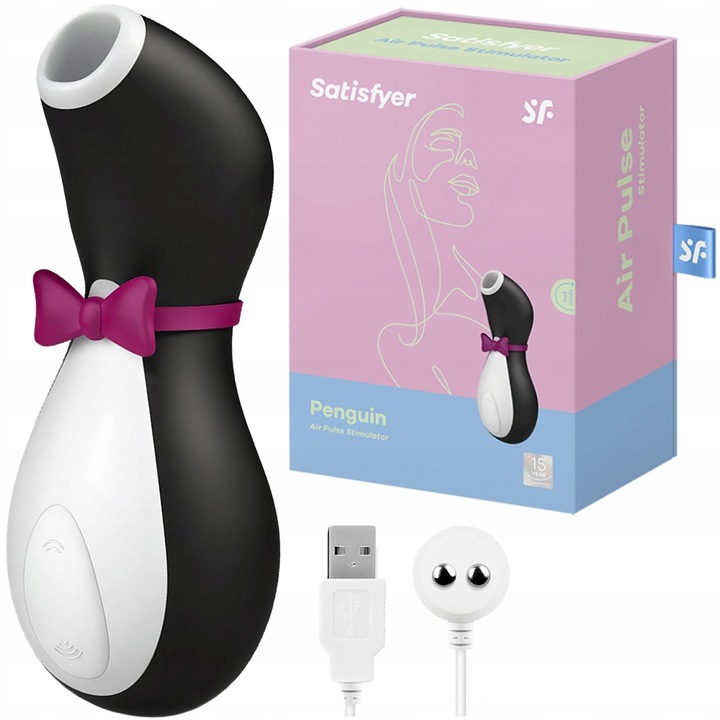 MASAŻER PINGWIN WIBRATOR PINGWINEK MEGA ORGAZM - SSĄCY DAMSKI MOCNY DLA PAR