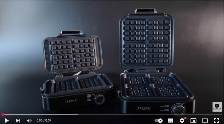 GOFROWNICA NA 2 DUŻE GOFRY REGULACJA TEMPERATURY i STOPNIA WYPIEKANIA