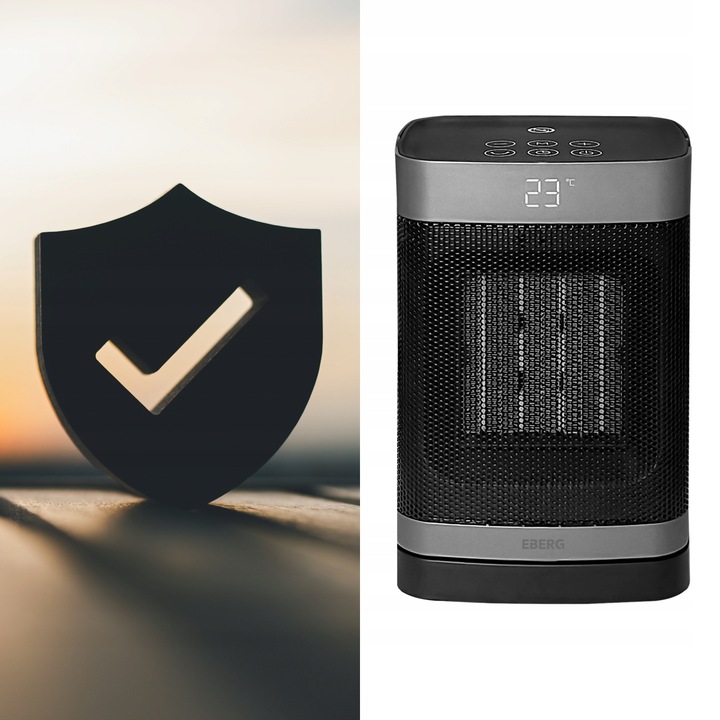 Termowentylator Farelka EBERG NOX Grzejnik elektryczny kolumnowy 1500W