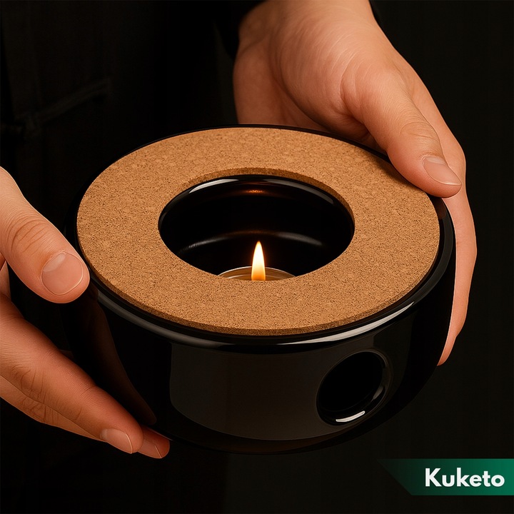PODGRZEWACZ CERAMICZNY POD DZBANEK ZAPARZACZ CZAJNIK NA ŚWIECZKĘ