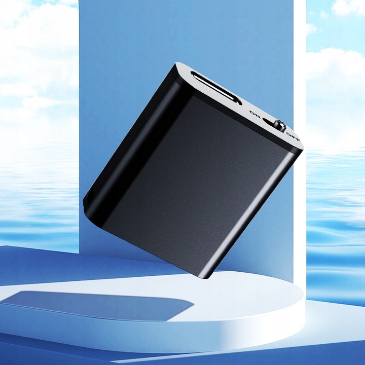 Mini Dyktafon Szpiegowski Mały 16GB Detekcja DSP Magnes Brelok