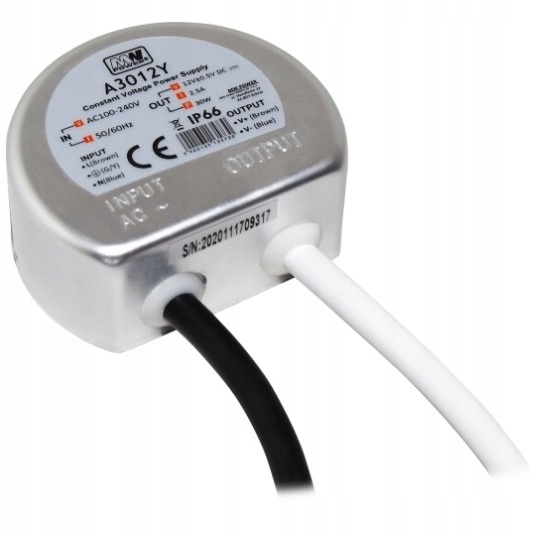 Zasilacz 230V 12V 30W 2.5A Dopuszkowy Do Taśmy LED Ledów Transformator